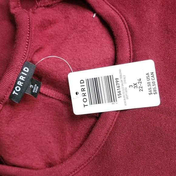 Torrid Fleece Cold Shoulder Dress - Picture 6 of 6